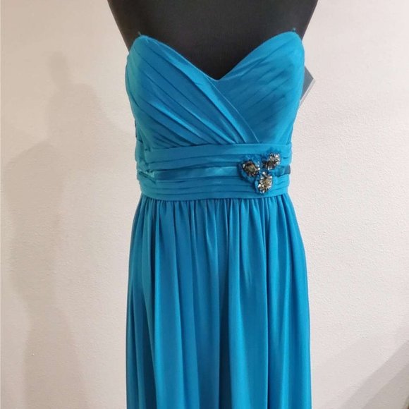 PEACOCK DRESS STRAPLESS - Picture 4 of 4